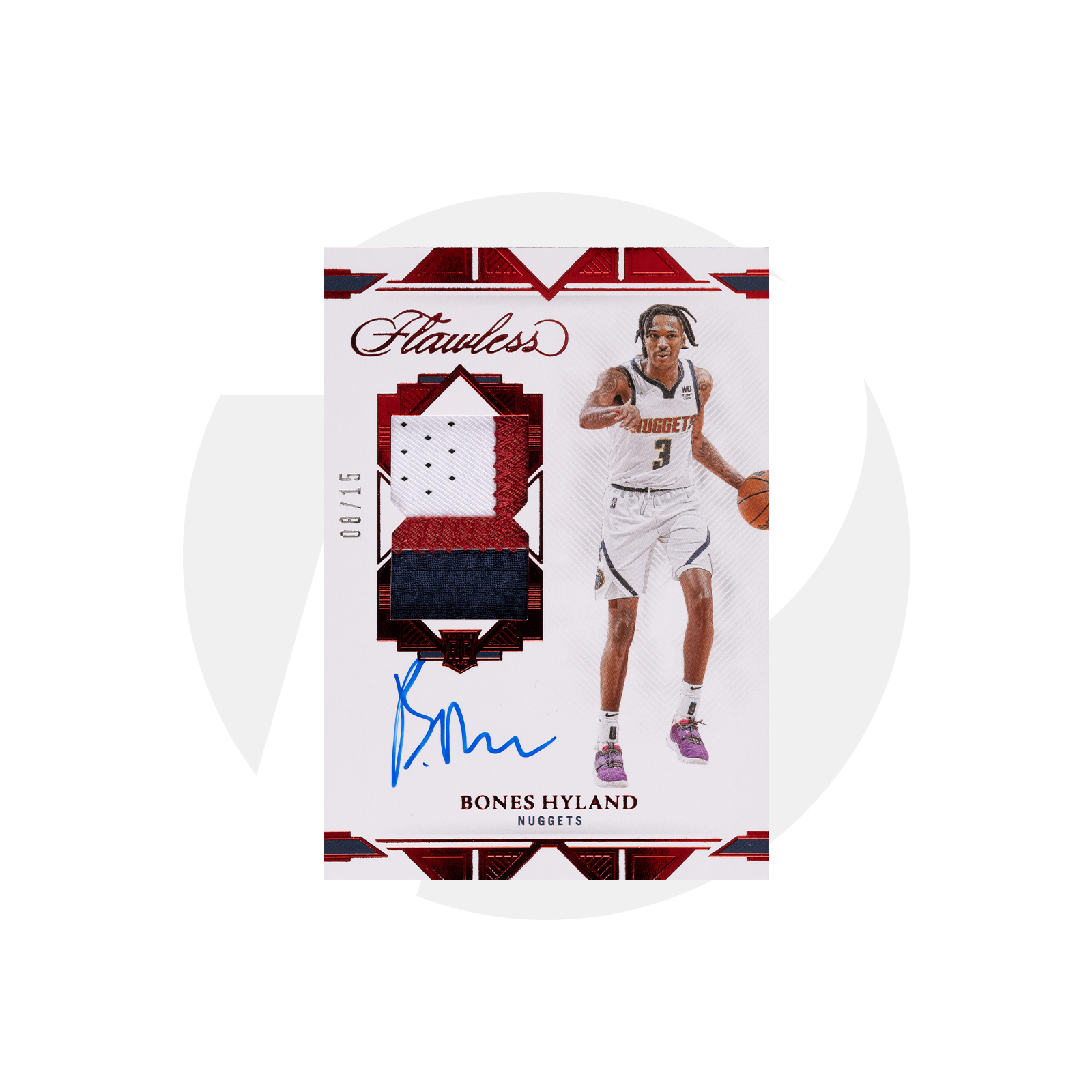 202122 PANINI FLAWLESS BASKETBALL SIGNATURE PRIME MATERIALS BONES